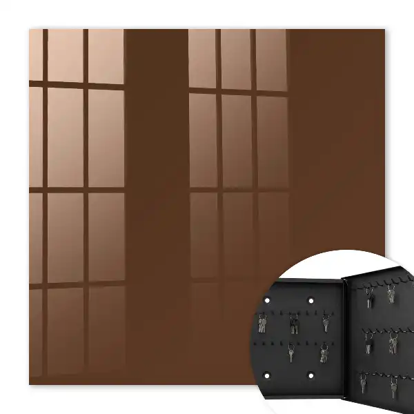 Wall mounted key box Chestnut brown harmony simplicity