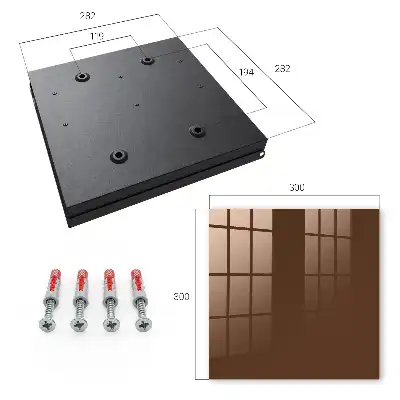 Wall mounted key box Chestnut brown harmony simplicity