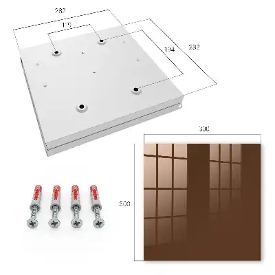 Wall mounted key box Chestnut brown harmony simplicity