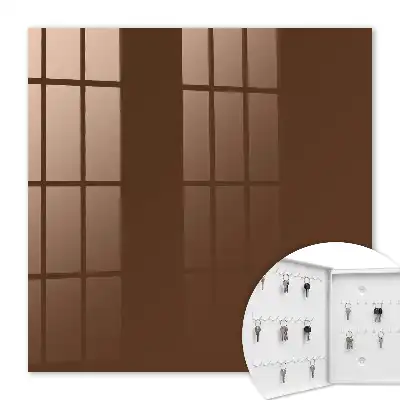 Wall mounted key box Chestnut brown harmony simplicity