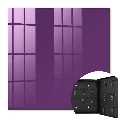 Wall mounted key cabinet Strong purple minimalist modern