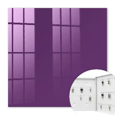 Wall mounted key cabinet Strong purple minimalist modern
