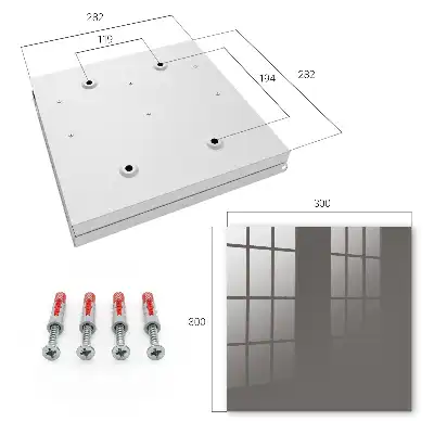 Wall mounted key box Dark gray