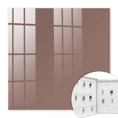 Decorative key box Pastel brown modern background