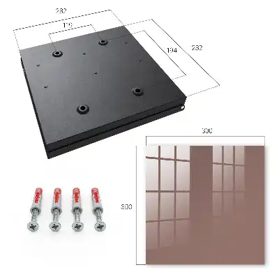 Wall mounted key box Light brown additional patterns