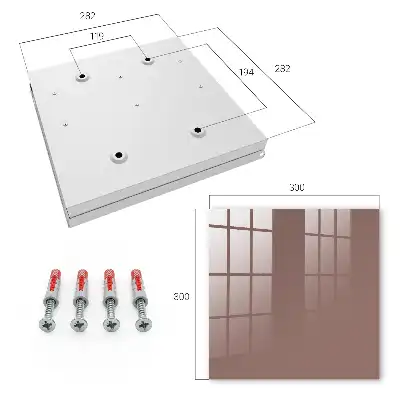 Wall mounted key box Light brown additional patterns