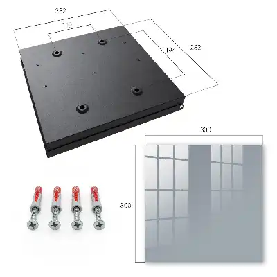 Wall mounted key cabinet Gray simplicity peace