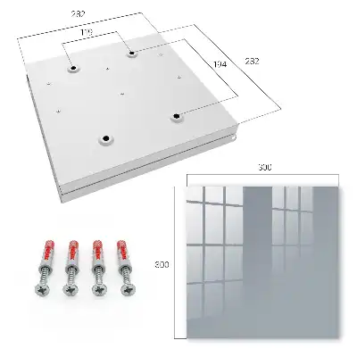 Wall mounted key cabinet Gray simplicity peace