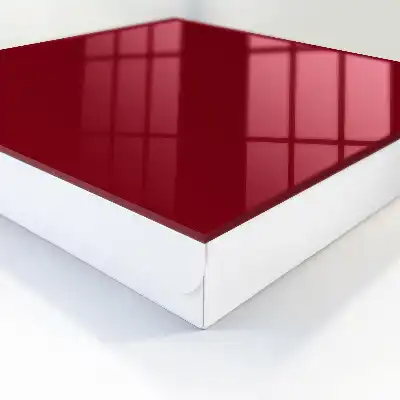 Decorative key box Vibrant Burgundy Elegant Minimalist