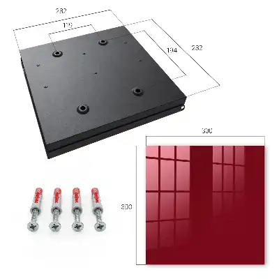 Decorative key box Vibrant Burgundy Elegant Minimalist