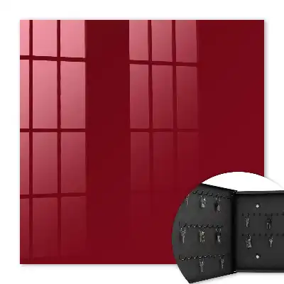 Decorative key box Vibrant Burgundy Elegant Minimalist