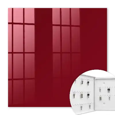 Decorative key box Vibrant Burgundy Elegant Minimalist