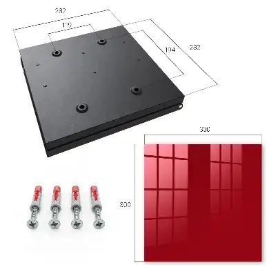 Wall mounted key cabinet Light burgundy minimalist style