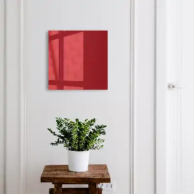 Wall mounted key cabinet Light burgundy minimalist style