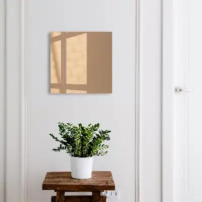 Wall mounted key box Warm solid brown - dark orange