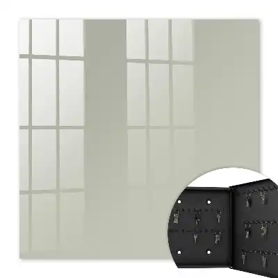 Wall mounted key cabinet Warm gray elegance simplicity