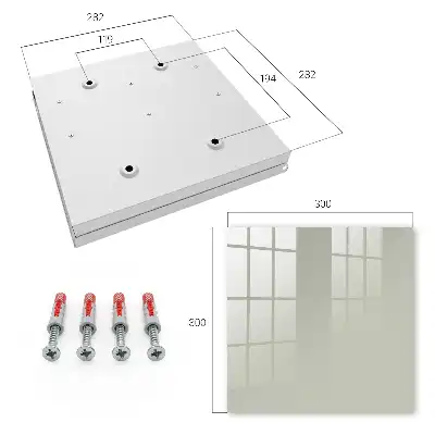 Wall mounted key cabinet Warm gray elegance simplicity