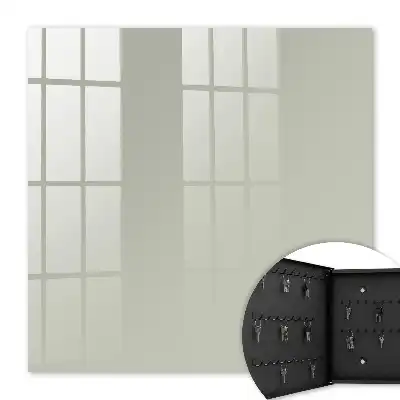 Wall mounted key cabinet Warm gray elegance simplicity