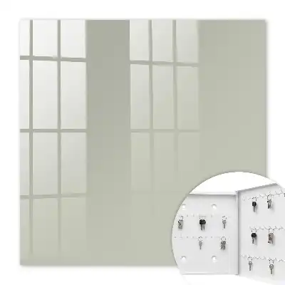 Wall mounted key cabinet Warm gray elegance simplicity