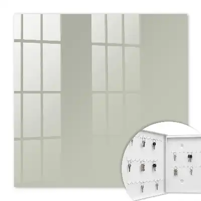 Wall mounted key cabinet Warm gray elegance simplicity