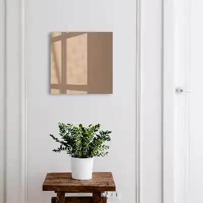 Wall mounted key cabinet Yellowed gray elegance minimalism