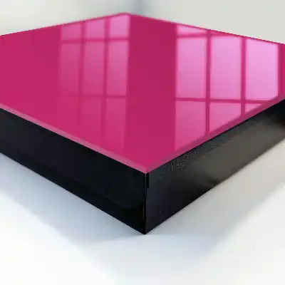 Wall mounted key box Intense pink fuchsia minimalism