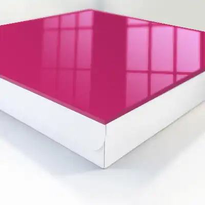 Wall mounted key box Intense pink fuchsia minimalism