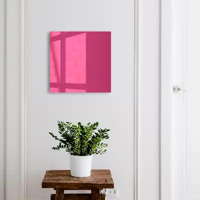 Wall mounted key box Intense pink fuchsia minimalism