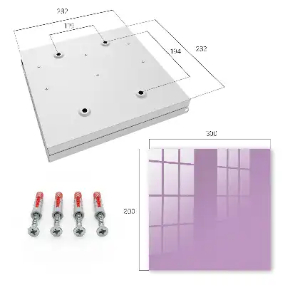 Key cabinet Light purple calming surface