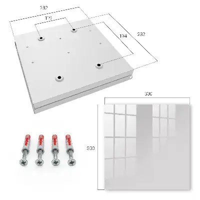 Wall mounted key cabinet Gray color
