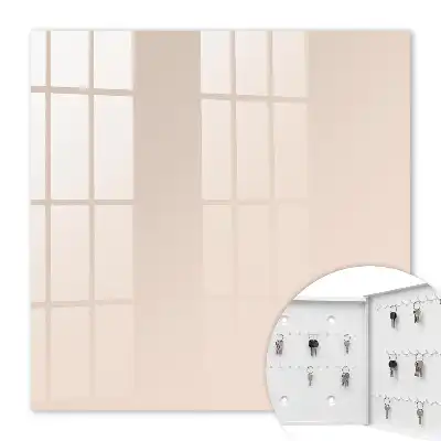 Decorative key box Warm beige subtle simplicity