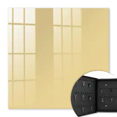 Decorative key box Beige and yellow calm composition