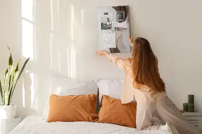Abstract wave cork note board