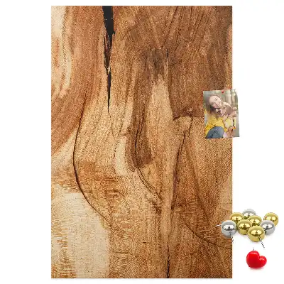 Wall cork memo board Natural wood texture