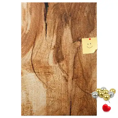 Wall cork memo board Natural wood texture