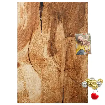 Wall cork memo board Natural wood texture