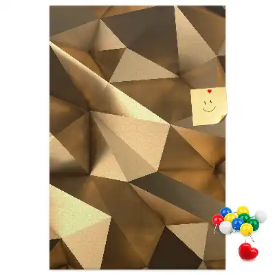 Three-Dimensional Abstraction Cork Pin Board