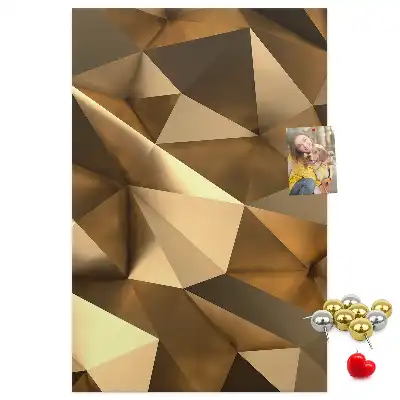 Three-Dimensional Abstraction Cork Pin Board