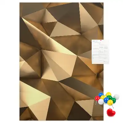 Three-Dimensional Abstraction Cork Pin Board