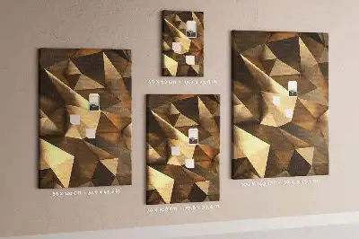 Three-Dimensional Abstraction Cork Pin Board