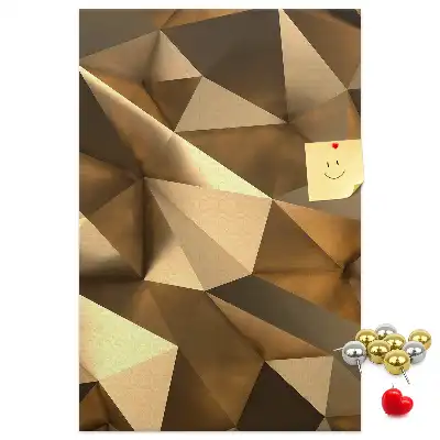 Three-Dimensional Abstraction Cork Pin Board