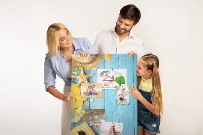 Beach elements wall cork memo board