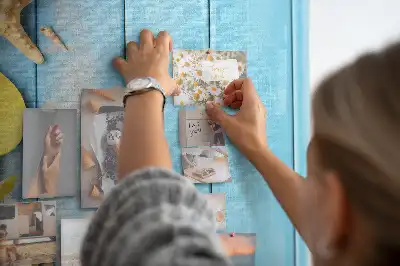 Beach elements wall cork memo board