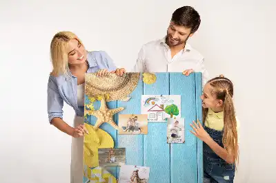 Beach elements wall cork memo board