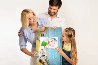 Beach elements wall cork memo board