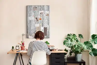 Raw wooden cork note board
