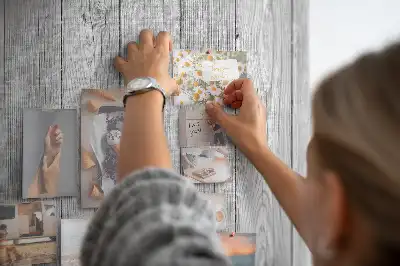 Raw wooden cork note board