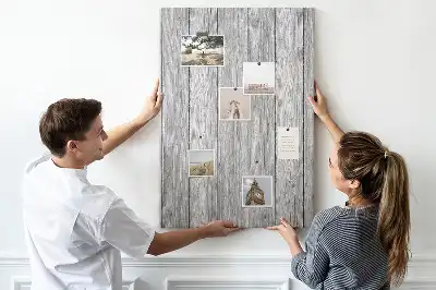 Raw wooden cork note board