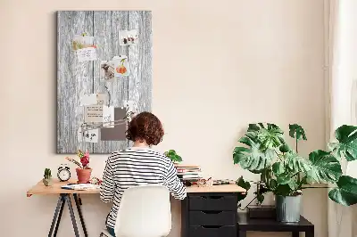 Raw wooden cork note board