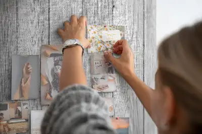Raw wooden cork note board